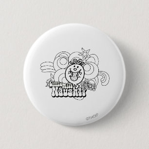 Little Miss Naughty With Bold Background 2 Inch Round Button