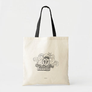 Little Miss Naughty With Bold Background Tote Bag