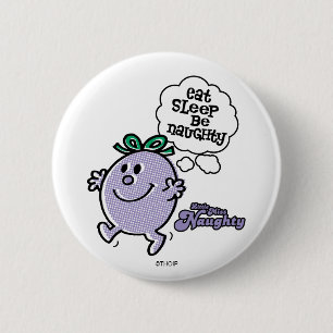 Little Miss Naughty's Three Step Plan 2 Inch Round Button