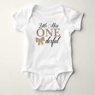 Little Miss Onederful Birthday Shirt