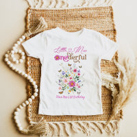 Little Miss ONEderful Wildflower Girl 1st Birthday