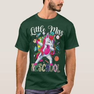 Little Miss Preschool Hello First Day Of Preschool T-Shirt