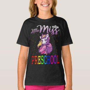 Little Miss Preschool Unicorn T-Shirt