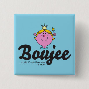 Little Miss Princess Boujee 2 Inch Square Button