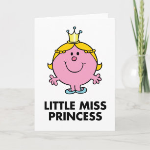 Little Miss Princess Crown Background Card