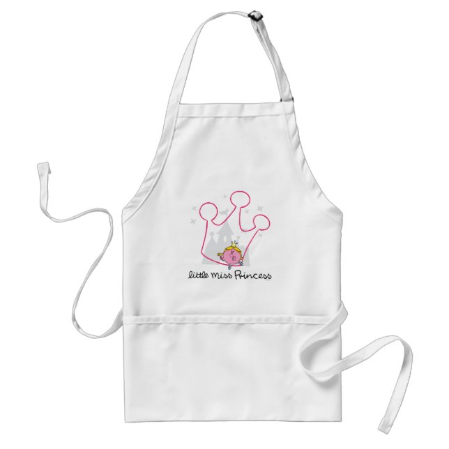 Little Miss Princess | Giant Pink Crown Standard Apron (Front)
