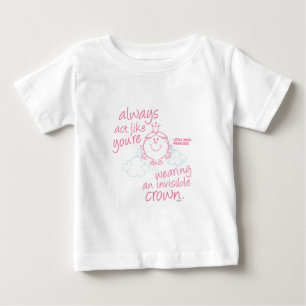 Little Miss Princess   Invisible Crown Baby T-Shirt