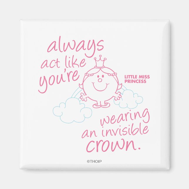 Little Miss Princess | Invisible Crown Magnet (Front)