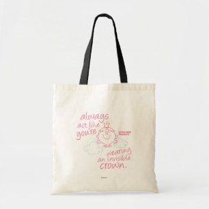 Little Miss Princess Invisible Crown Tote Bag