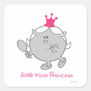 Little Miss Princess Mirror Mirror Square Sticker
