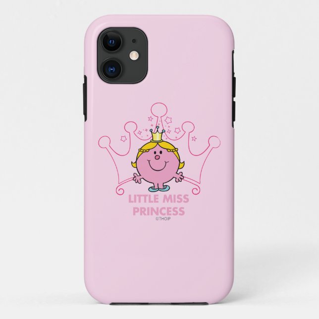 Little Miss Princess | Pink Five Pointed Crown Case-Mate iPhone Case (Back)