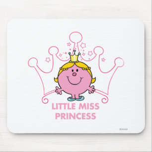 Little Miss Princess Pink Five Pointed Crown Mouse Pad