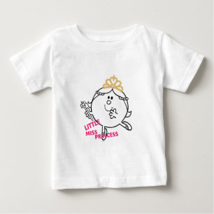 Little Miss Princess   Pink Lettering Baby T-Shirt
