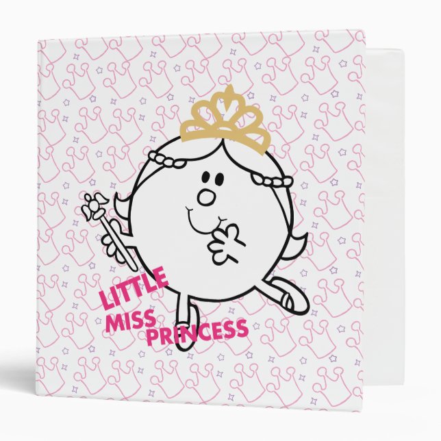 Little Miss Princess | Pink Lettering Binder (Front/Inside)