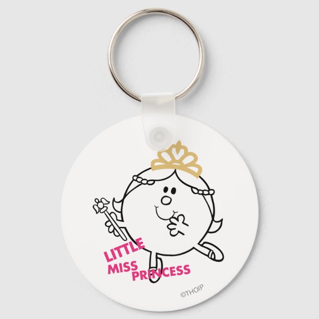 Little Miss Princess | Pink Lettering Keychain (Front)