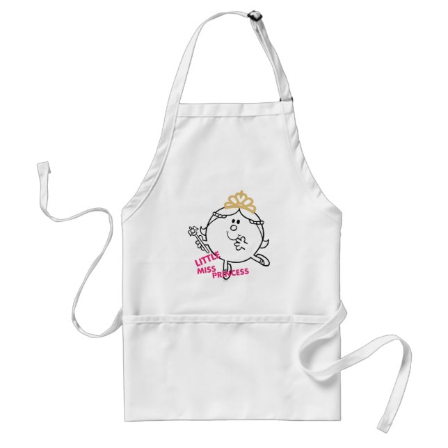 Little Miss Princess | Pink Lettering Standard Apron (Front)
