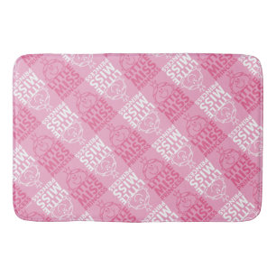 Little Miss Princess Pretty In Pink Pattern Bath Mat