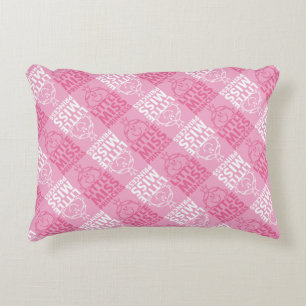 Little Miss Princess   Pretty In Pink Pattern Decorative Pillow