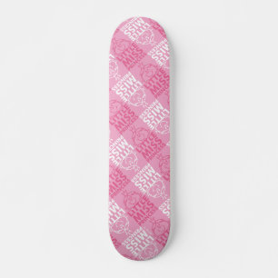 Little Miss Princess   Pretty In Pink Pattern Skateboard