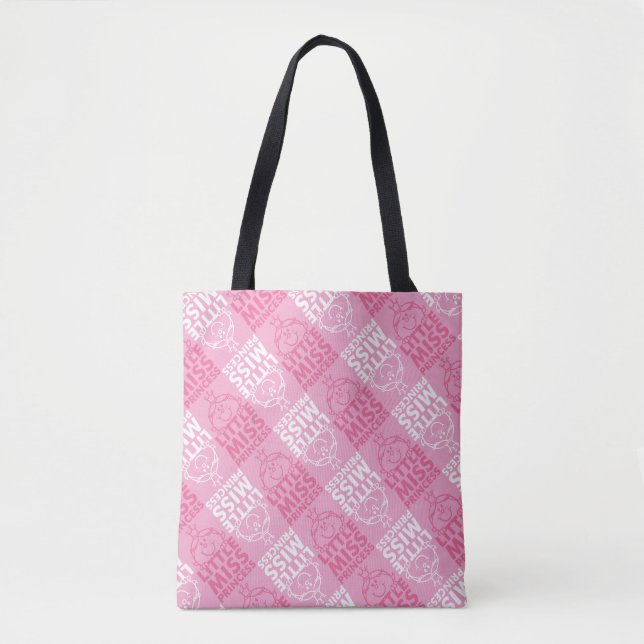 Little Miss Princess | Pretty In Pink Pattern Tote Bag (Front)