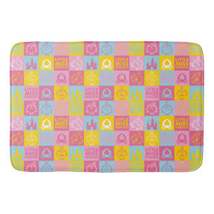 Little Miss Princess Pretty Pastel Pattern Bath Mat