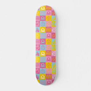 Little Miss Princess   Pretty Pastel Pattern Skateboard