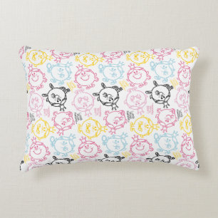 Little Miss Princess   Pretty Pastels Pattern Accent Pillow