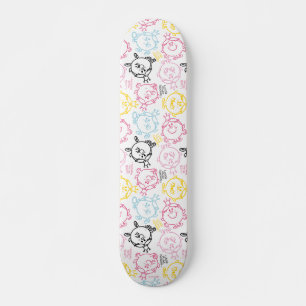 Little Miss Princess Pretty Pastels Pattern Skateboard