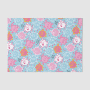 Little Miss Princess   Pretty Pink & Blue Pattern Tissue Paper