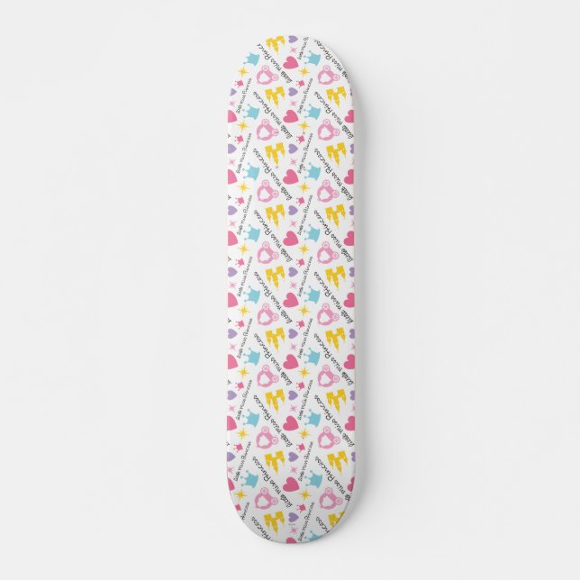 Little Miss Princess Skateboard (Front)