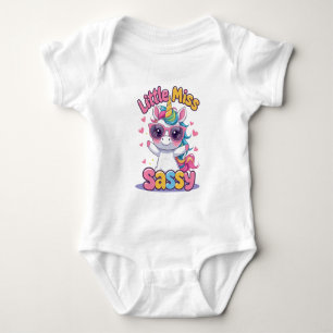 Little Miss Sassy Baby Outfit – Adorable Unicorn Bodysuit