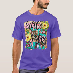 Little Miss Sassy Pants Cowhide Sunflower Leopard T-Shirt