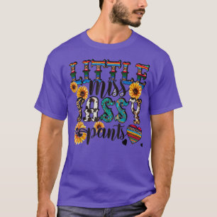 Little Miss Sassy Pants Cowhide Sunflower Leopard T-Shirt