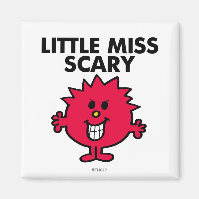Little Miss Scary | Black Lettering Magnet (Front)