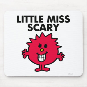 Little Miss Scary   Black Lettering Mouse Pad
