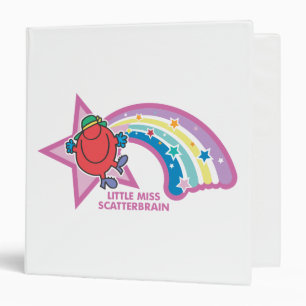 Little Miss Scatterbrain Rainbow & Stars Binder