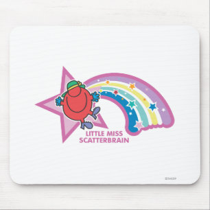 Little Miss Scatterbrain Rainbow & Stars Mouse Pad