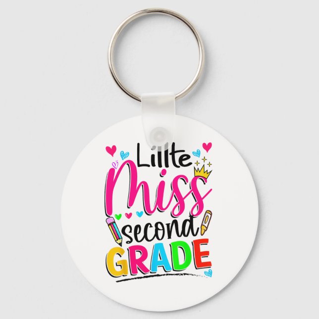 Little Miss Second Grade Ck To School Second Grade Keychain (Front)