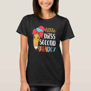 Little Miss Second Grade Girl Back To School 2nd T-Shirt