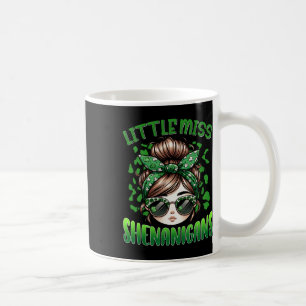 Little Miss Shenanigans For Girls Women Funny St P Coffee Mug