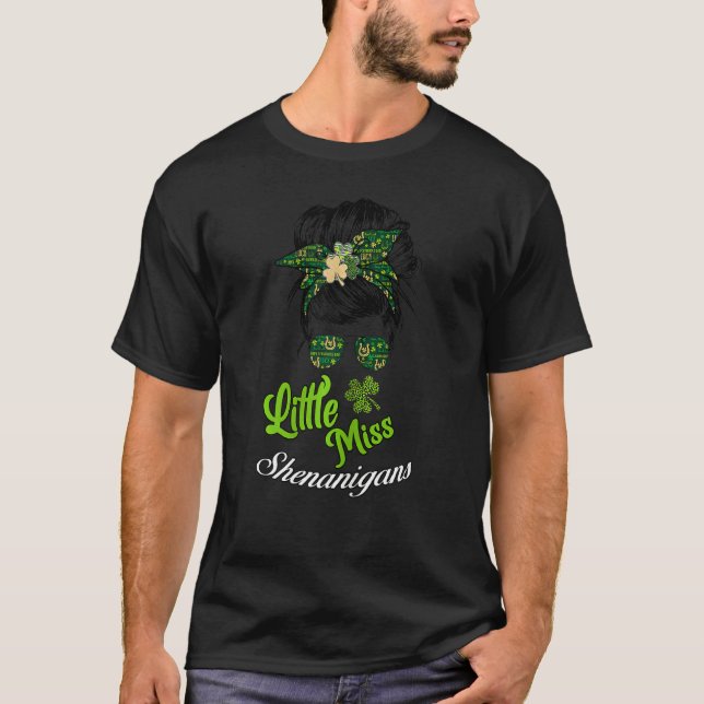 Little Miss Shenanigans St. Patrick's Day For Wome T-Shirt (Front)
