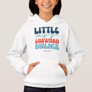 Little Miss Snowman Builder Retro Christmas