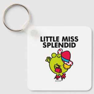 Little Miss Splendid   Black Lettering Keychain