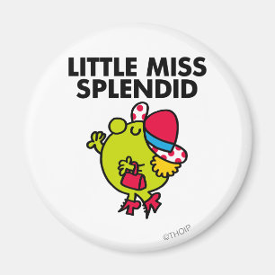 Little Miss Splendid Black Lettering Magnet