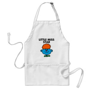 Little Miss Star   Black Lettering Standard Apron