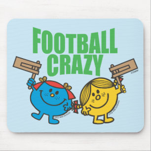 Little Miss Sunshine & Giggles Football Crazy Mouse Pad