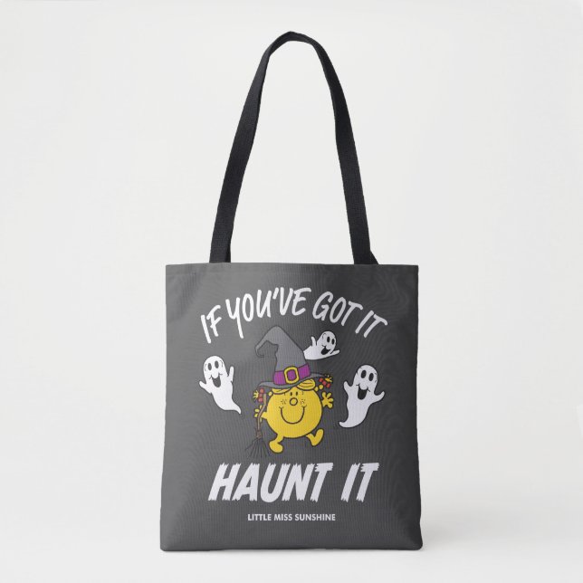 Little Miss Sunshine Haunt It Halloween Tote Bag (Front)