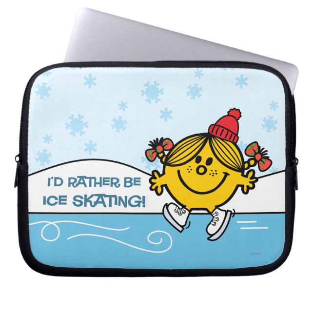 Little Miss Sunshine Ice Skating Laptop Sleeve (Front)