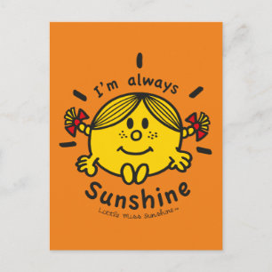 Little Miss Sunshine   I'm Always Sunshine Postcard