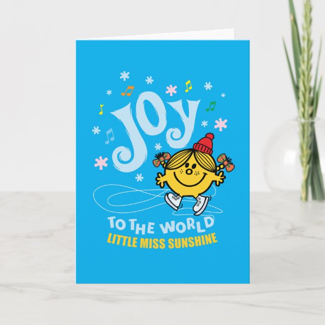 Little Miss Sunshine | Joy To The World Holiday Card (Front)